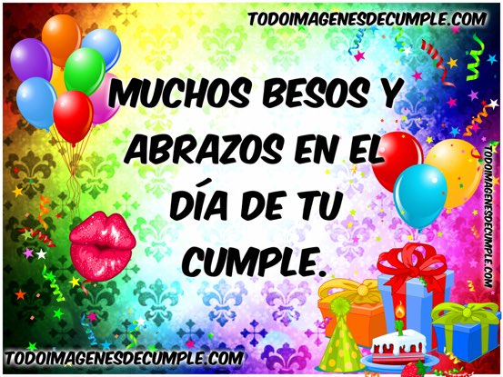 besos en tu cumpleaños