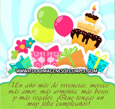 imagenes de feliz cumpleaños con globos pasteles y regalos