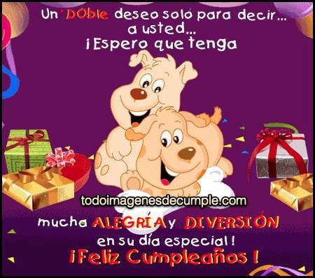 imagenes de cumpleaños con frases y perritos